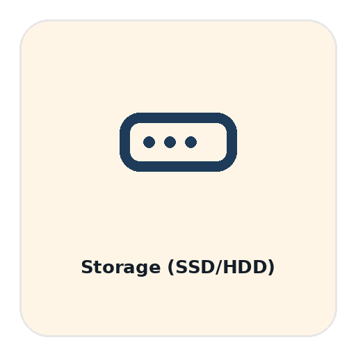 Storage (SSD/HDD)
